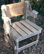 How to build a patio chair from pallets